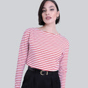 Longsleeve Miss Frenchie Red Stripes