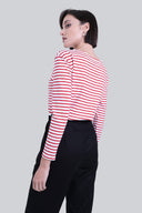 Longsleeve Miss Frenchie Red Stripes