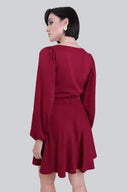 Sukienka Miss Ladylike Wine Red