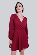 Sukienka Miss Ladylike Wine Red