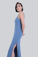 Sukienka Miss Gently Silver Blue