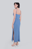 Sukienka Miss Gently Silver Blue
