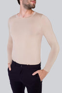 Longsleeve Mr Invisible C-neck Sand
