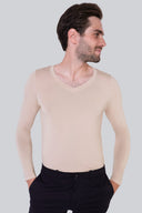 Longsleeve Mr Invisible V-neck Sand