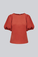 Bluzka Miss Ladylike Red Brown