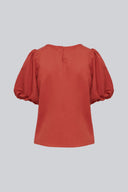Bluzka Miss Ladylike Red Brown