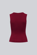 Top Miss Daring Wine Red