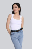 Top Miss Posh White