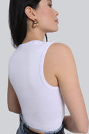 Top Miss Posh White