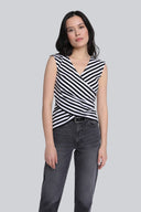 Top Miss Striped Black Stripes