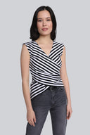 Top Miss Striped Black Stripes
