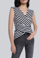 Top Miss Striped Black Stripes