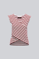 Top Miss Striped Red Stripes