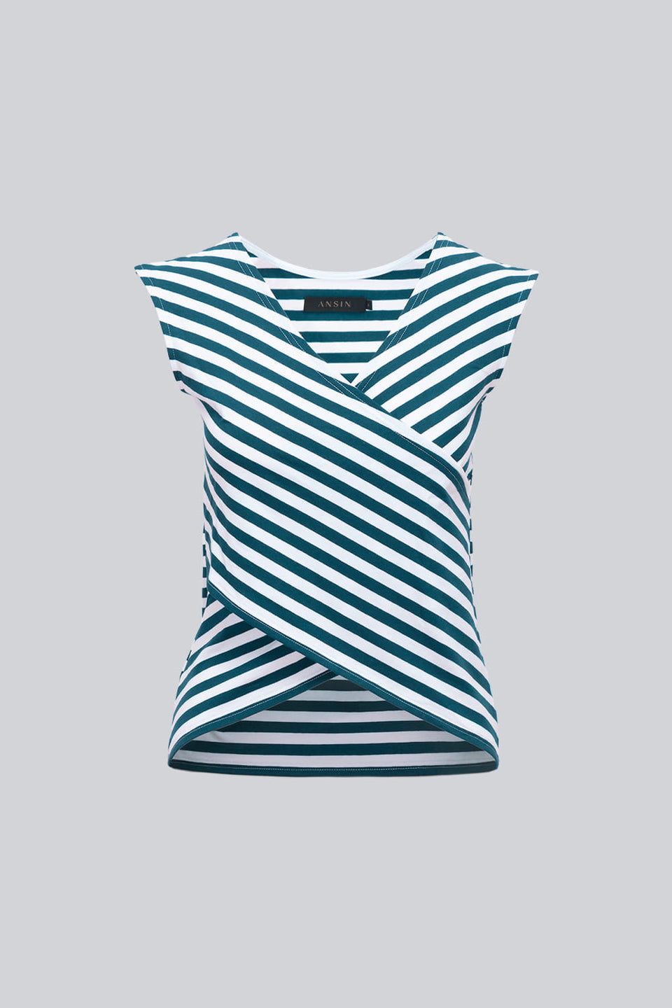 Top Miss Striped Dark Sea Stripes