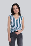 Top Miss Striped Dark Sea Stripes