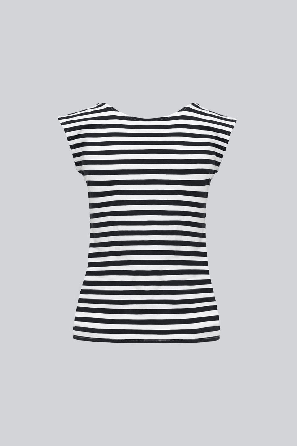 Top Miss Striped Black Stripes