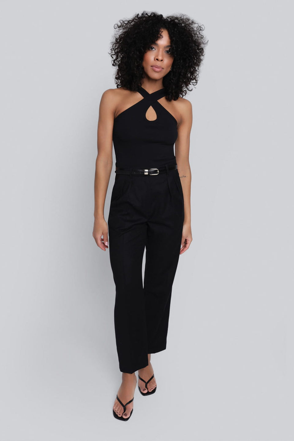 Top Miss Playful Black