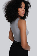 Top Miss Playful Melange Grey
