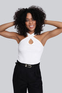 Top Miss Playful Off White