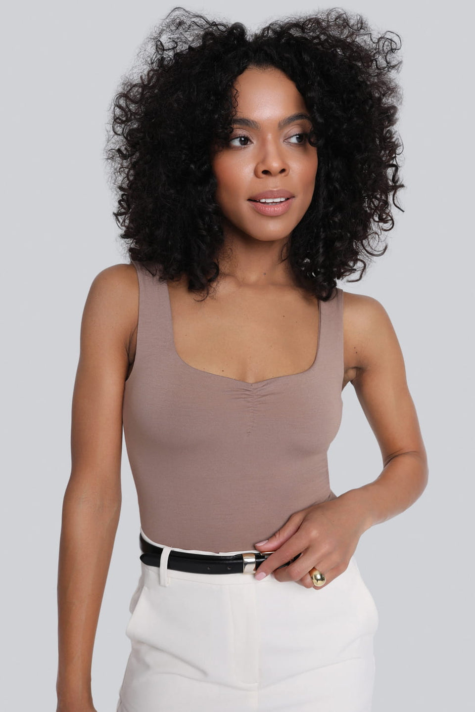 Miss Desire Light Mokka Bodysuit