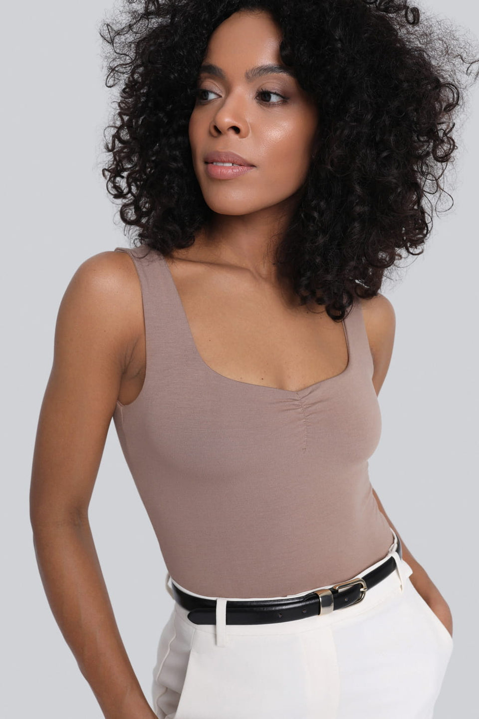 Miss Desire Light Mokka Bodysuit