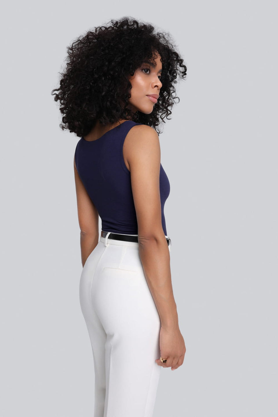 Miss Desire Light Navy Bodysuit