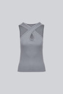 Top Miss Playful Melange Grey