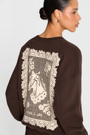 Miss Western Belle Chocolate Sweatshirt