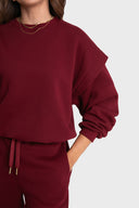 Bluza Folded Burgundy