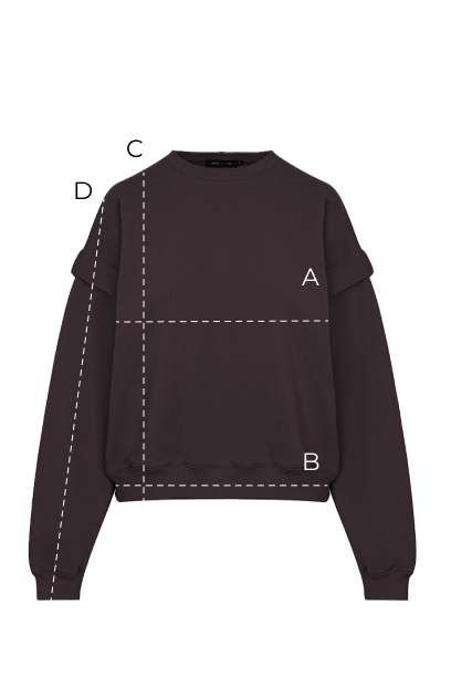 Bluza Folded Chocolate