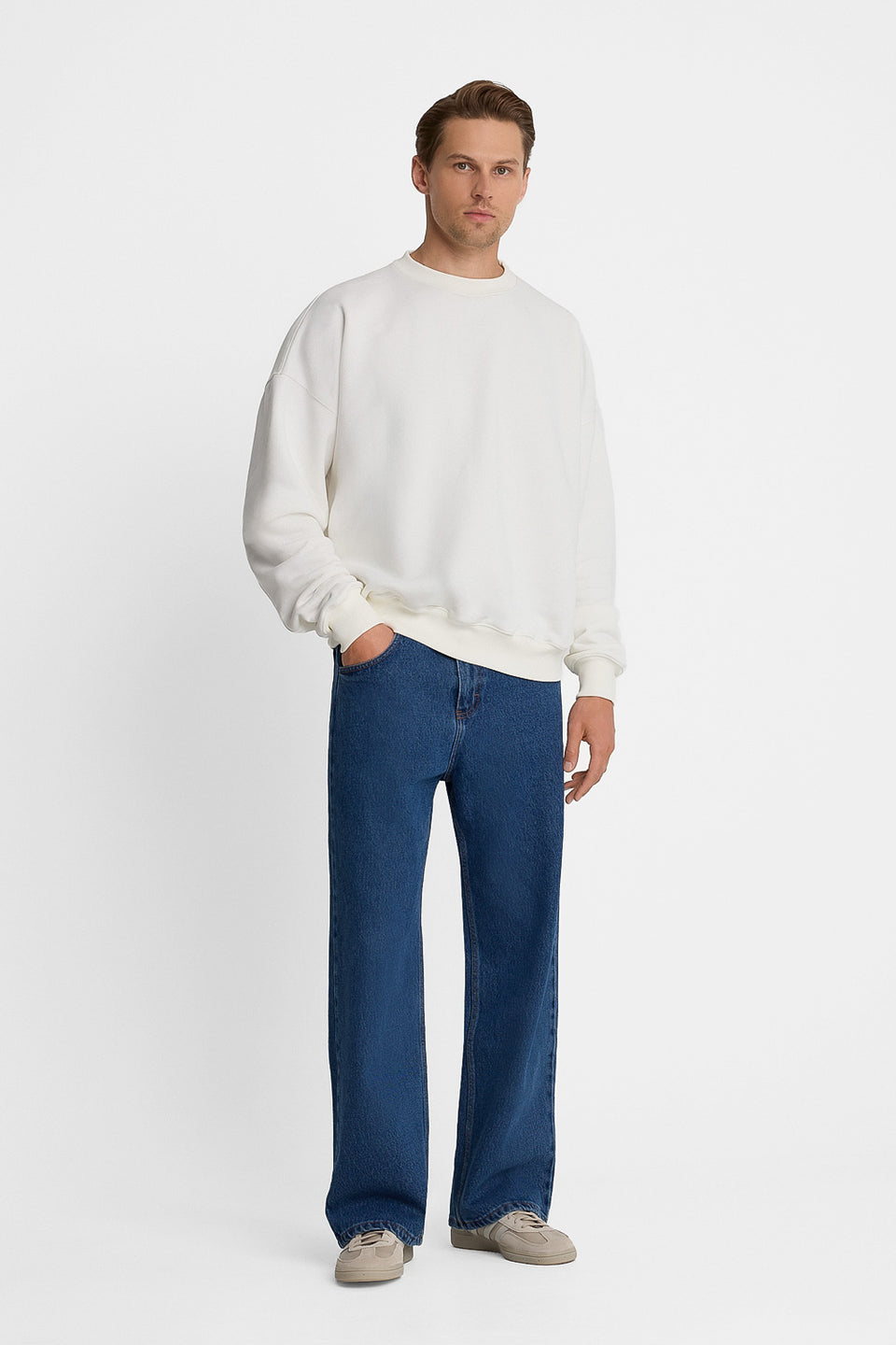 Mr Core Creme Sweatshirt