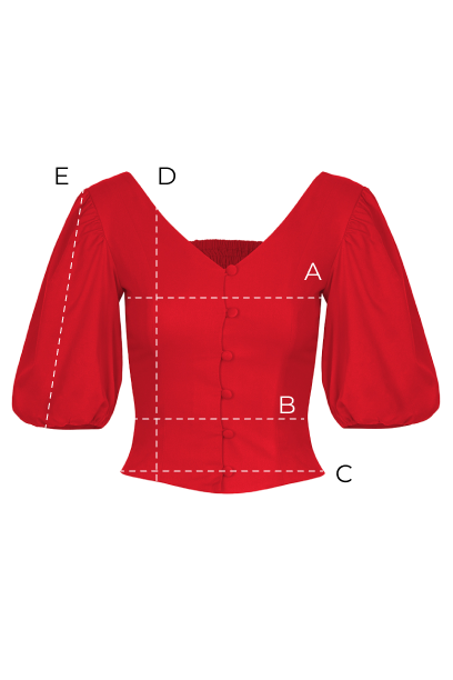 Bluzka Miss Glam Red