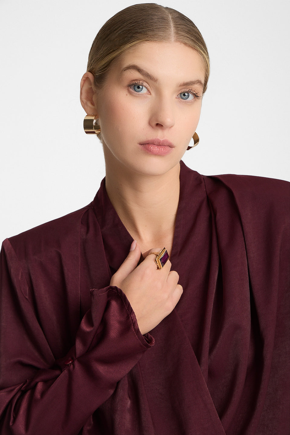 Miss Misty Burgundy Blouse