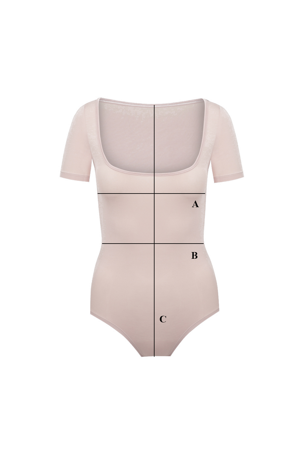Body Miss Invisible Shortsleeve U-neck Cappuccino