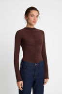 Miss Wrapped Chocolate Bodysuit