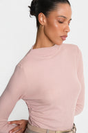 Miss Betty Dusty Pink Turtleneck