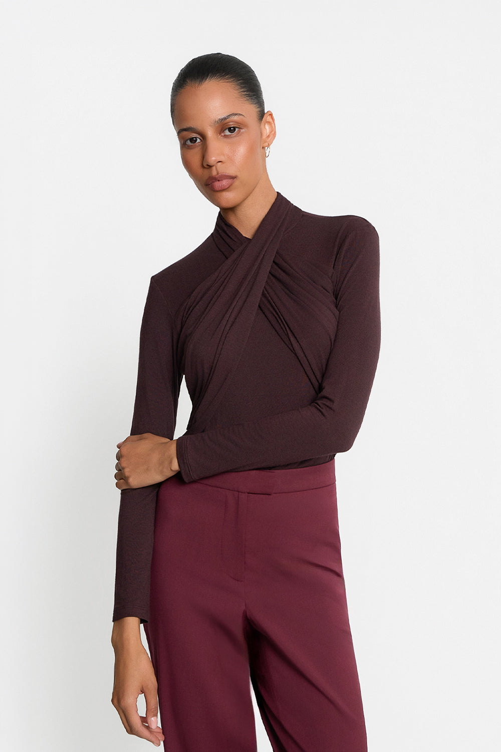 Miss Sharon Chocolate Turtleneck