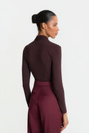 Miss Sharon Chocolate Turtleneck