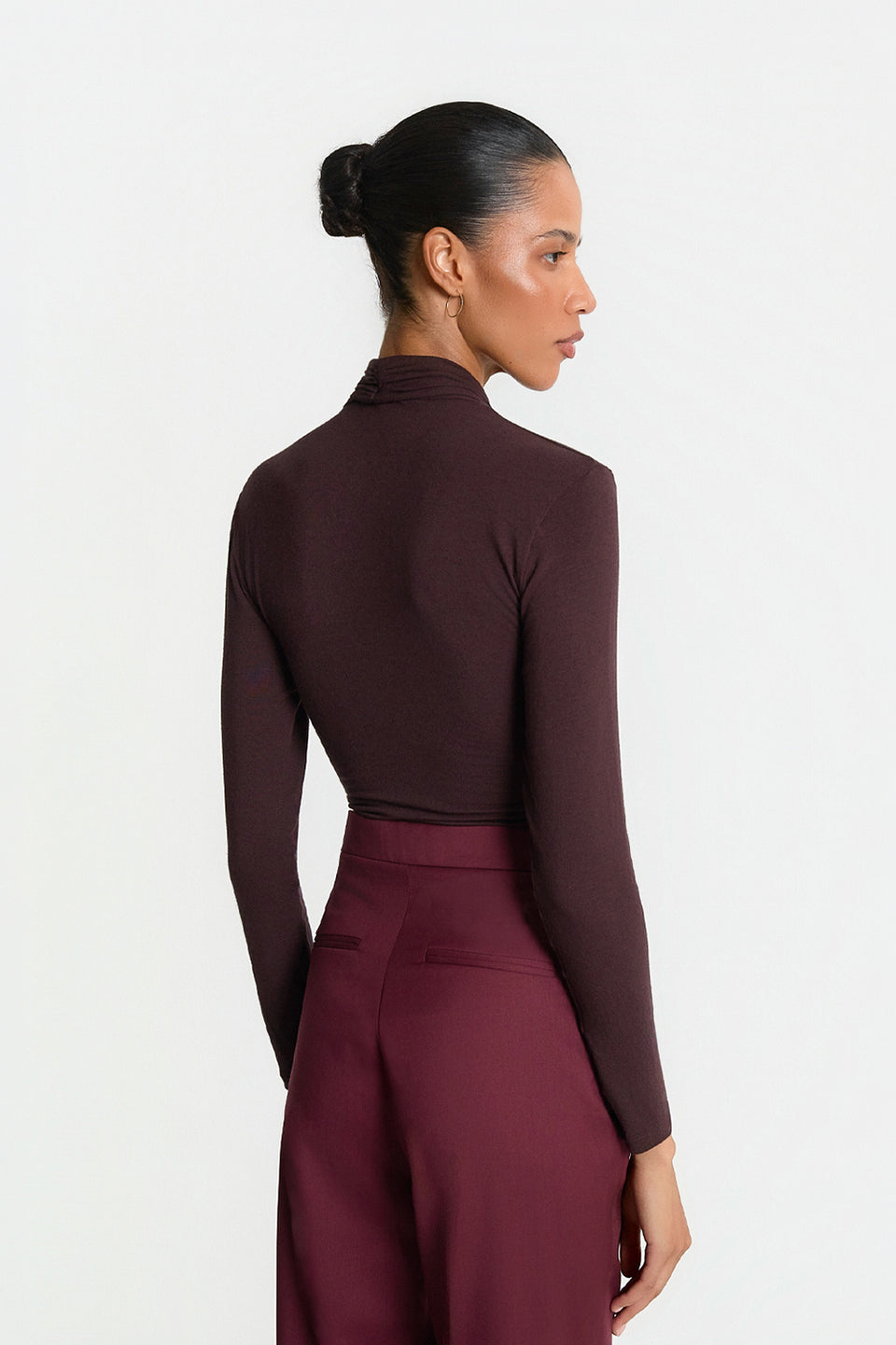 Miss Sharon Chocolate Turtleneck
