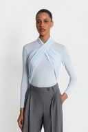 Miss Sharon Light Blue Turtleneck