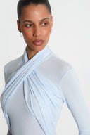 Miss Sharon Light Blue Turtleneck