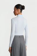 Miss Sharon Light Blue Turtleneck