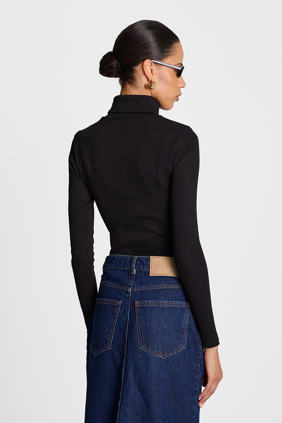 Miss Daily Black polo shirt