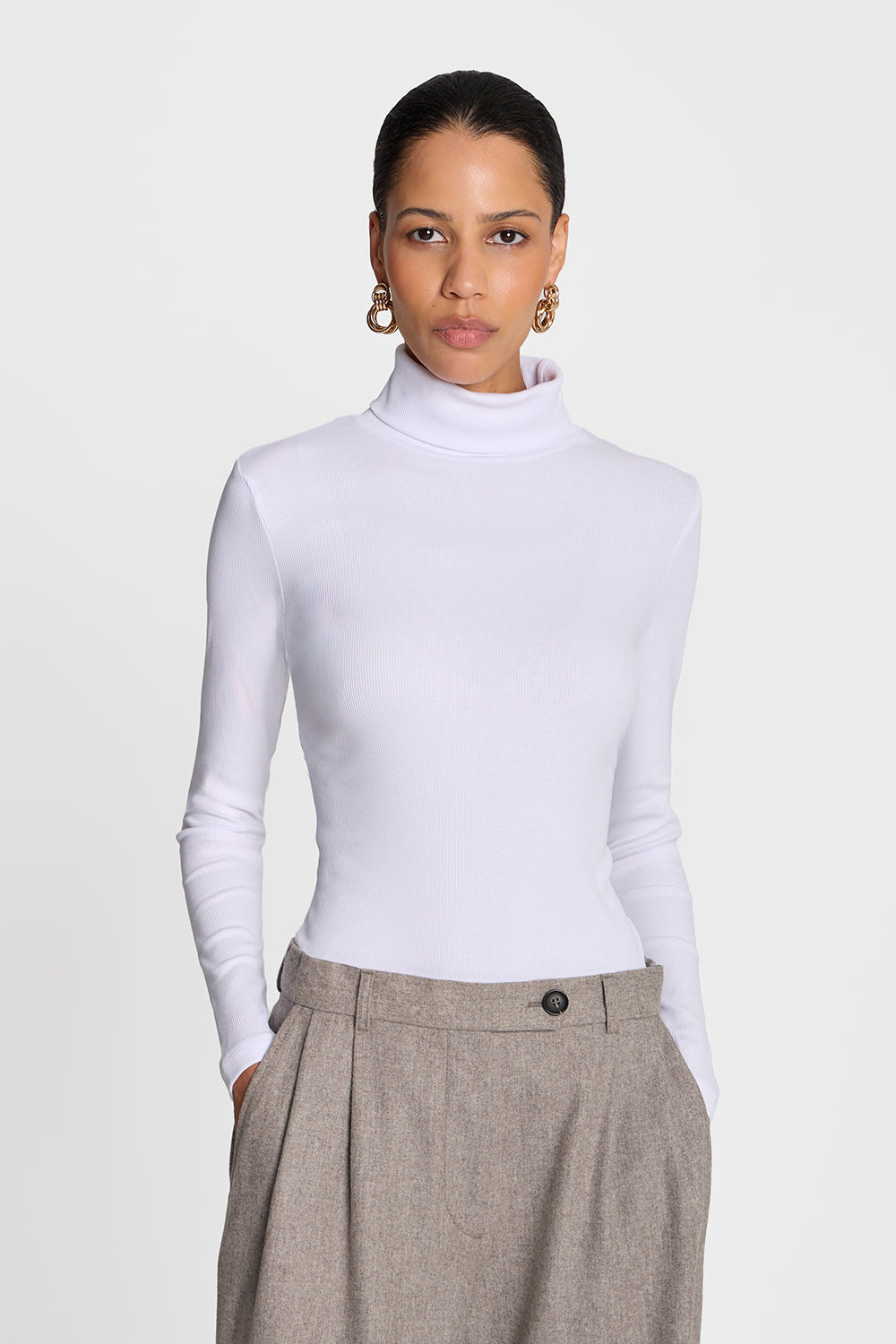 Miss Daily White polo shirt