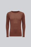 Longsleeve Mr Invisible C-neck Chocolate