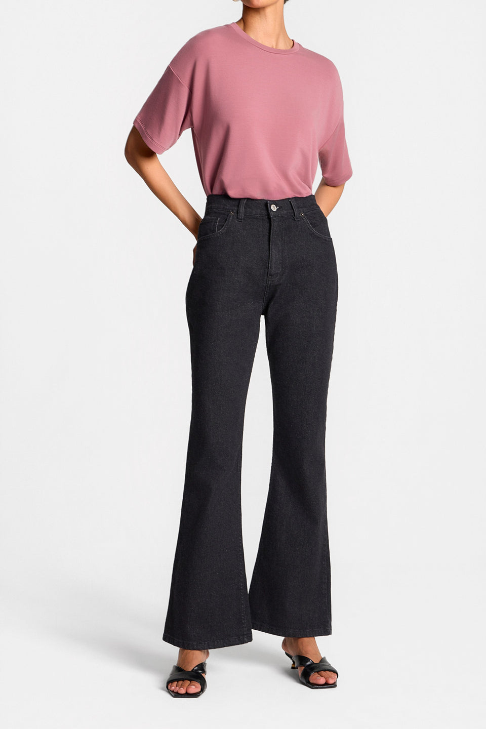 Jeansy Miss Flare Charcoal Grey
