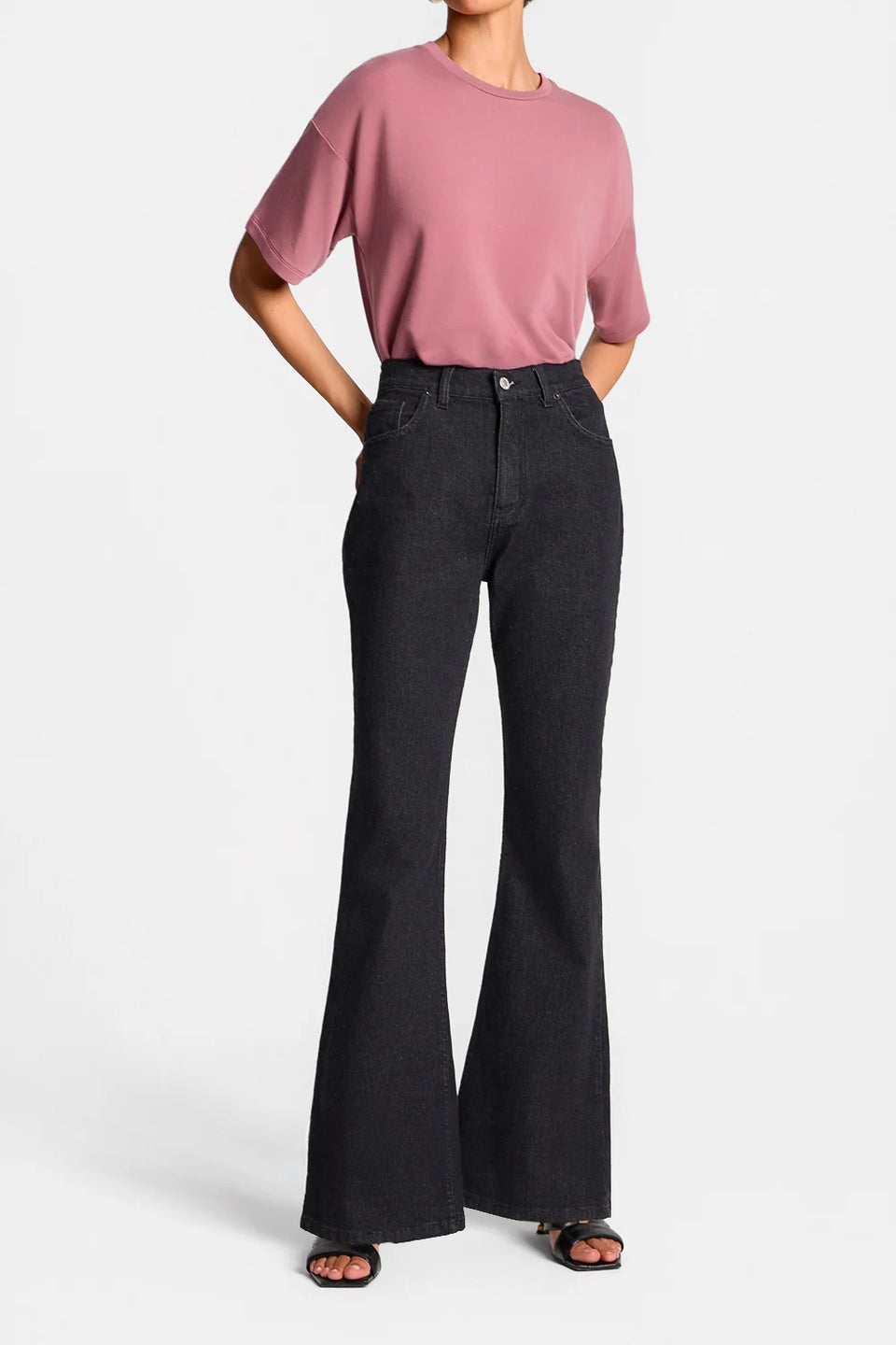 Miss Flare Charcoal Grey Jeans
