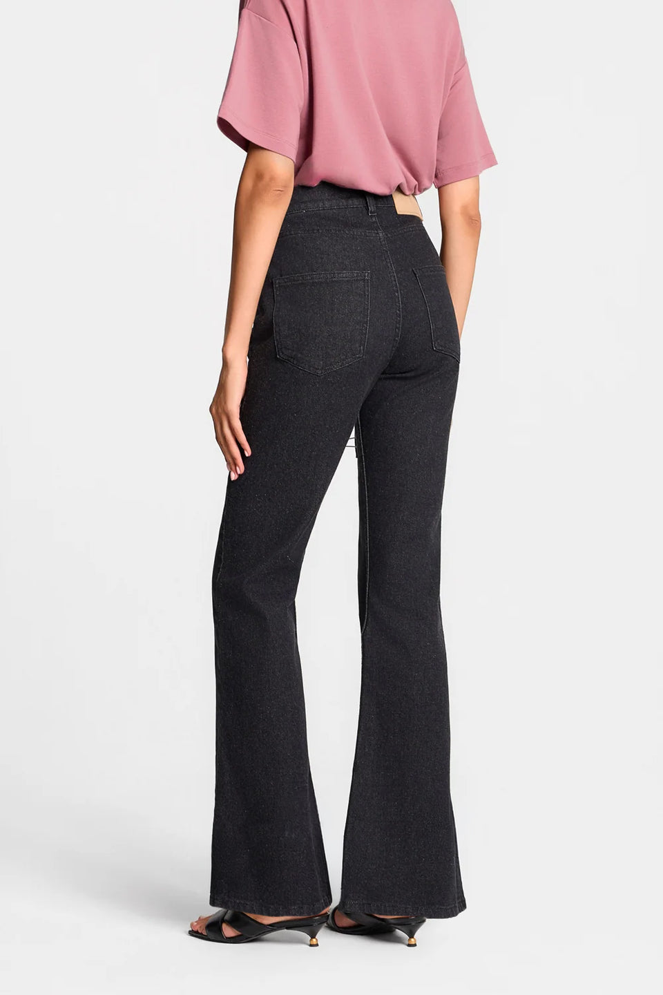 Miss Flare Charcoal Grey Jeans