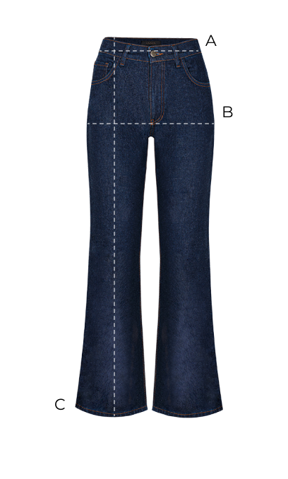 Jeansy Miss Flare Dark Navy