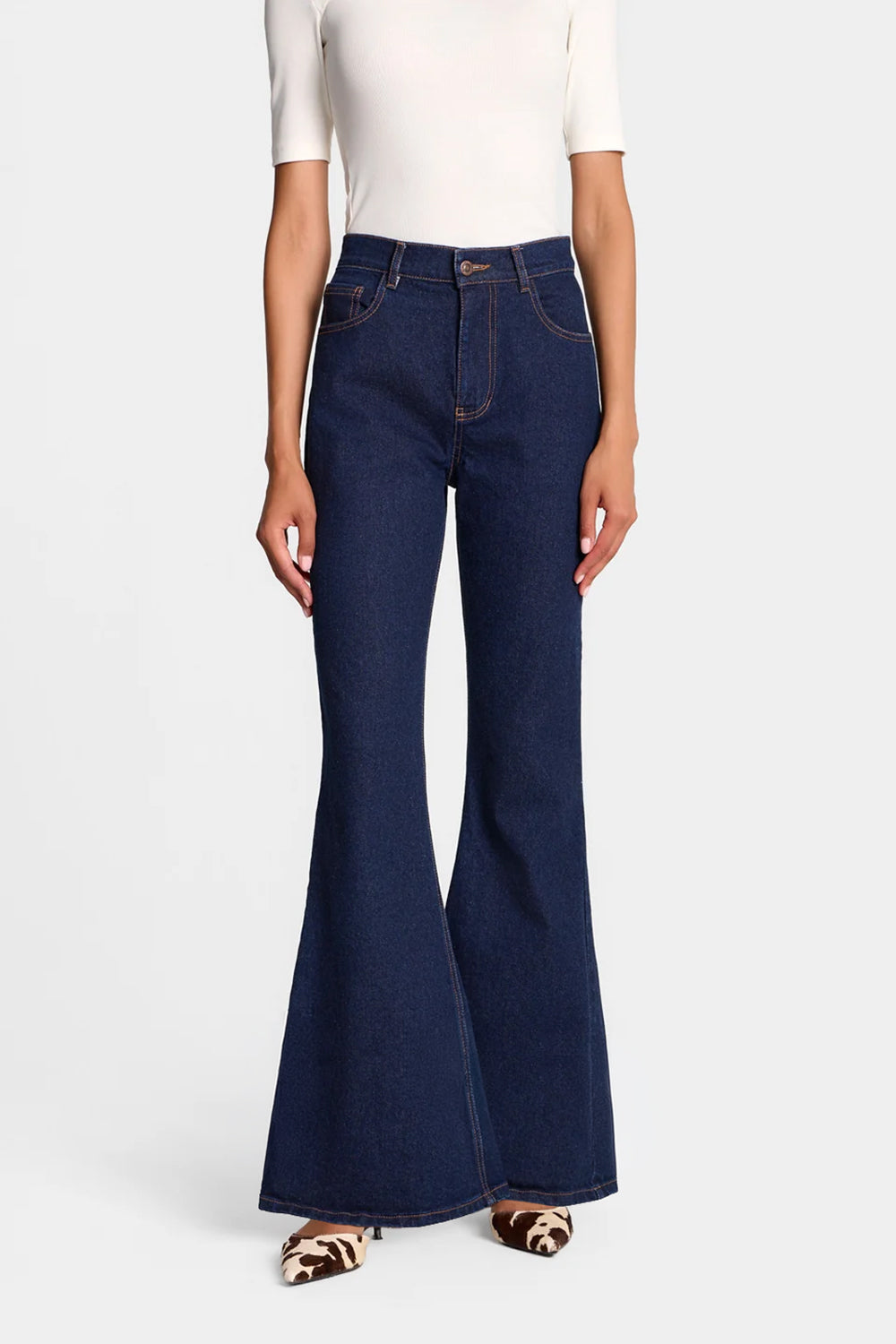Miss Super Flare Dark Navy Jeans